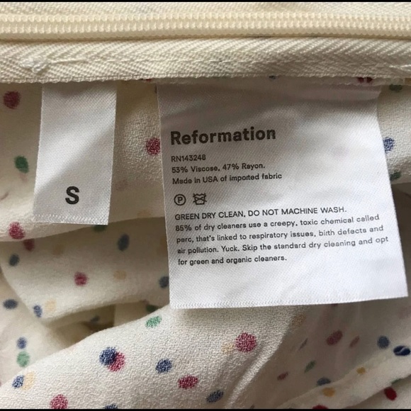 ‼️SALE‼️REFORMATION Francine Polka Dot - Picture 2 of 3
